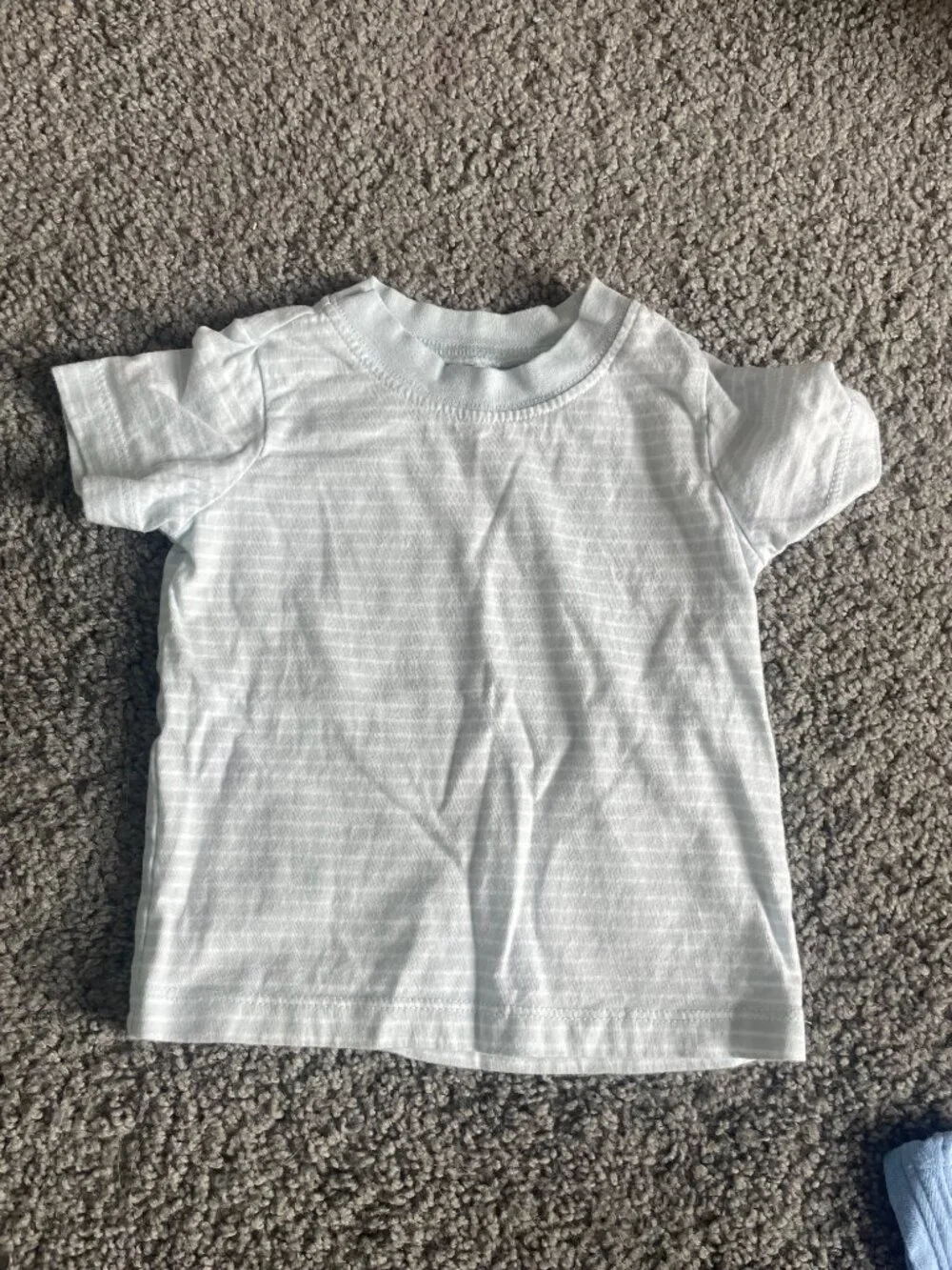 Baby Boy 12m Shirt Bundle | Old Navy & Carter's Blue/Gray Tops Summer Casual